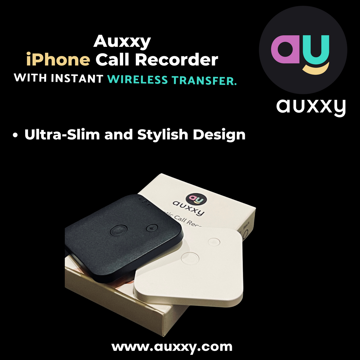 Magnetic Call Recorder For iPhone with wireless instant Transfer